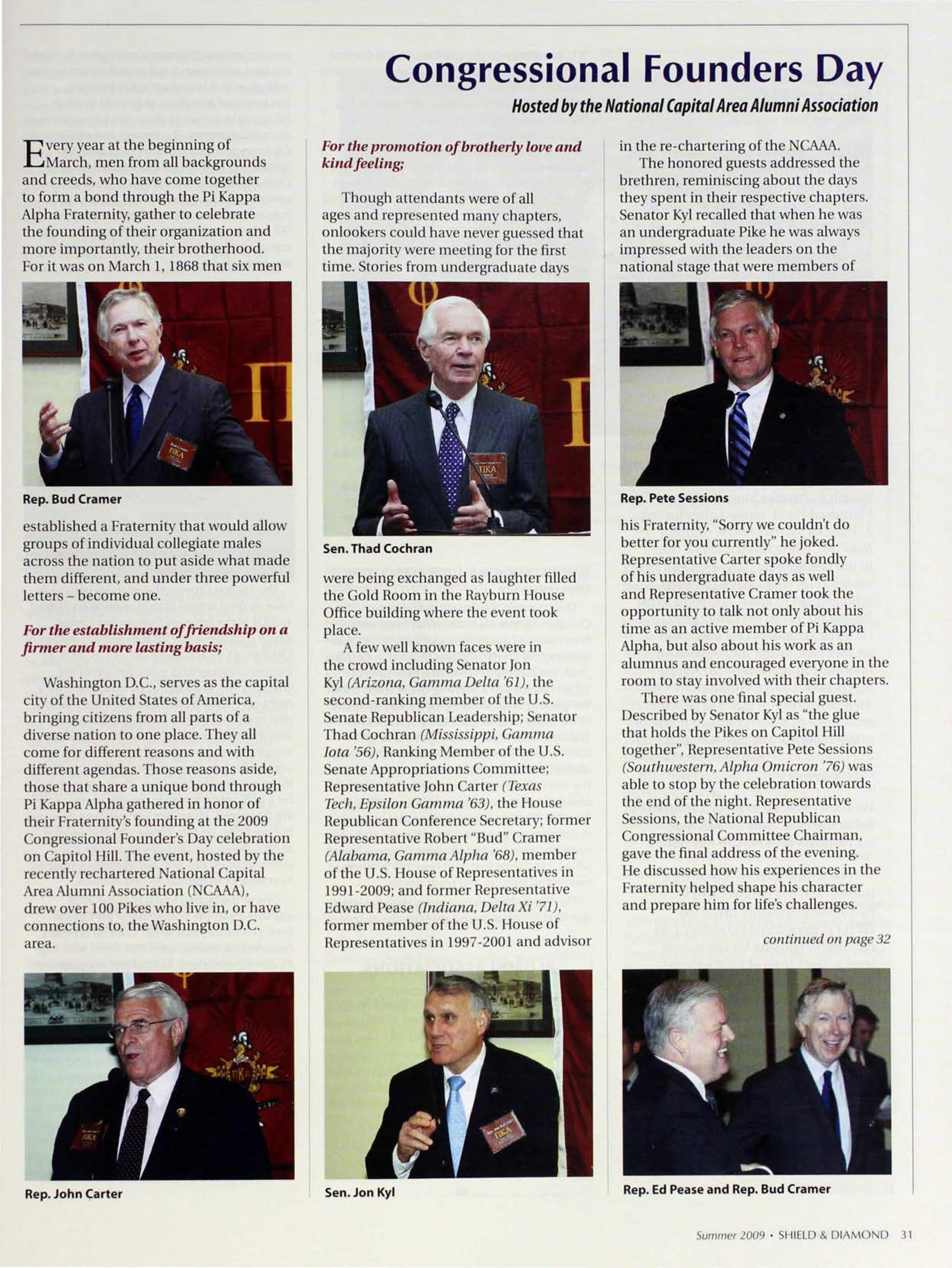 Congressional Founders Day